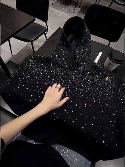 Vintage Sparkle Hoodie for Men