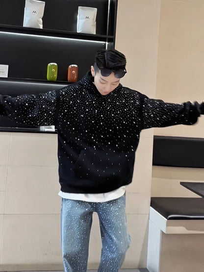 Vintage Sparkle Hoodie for Men